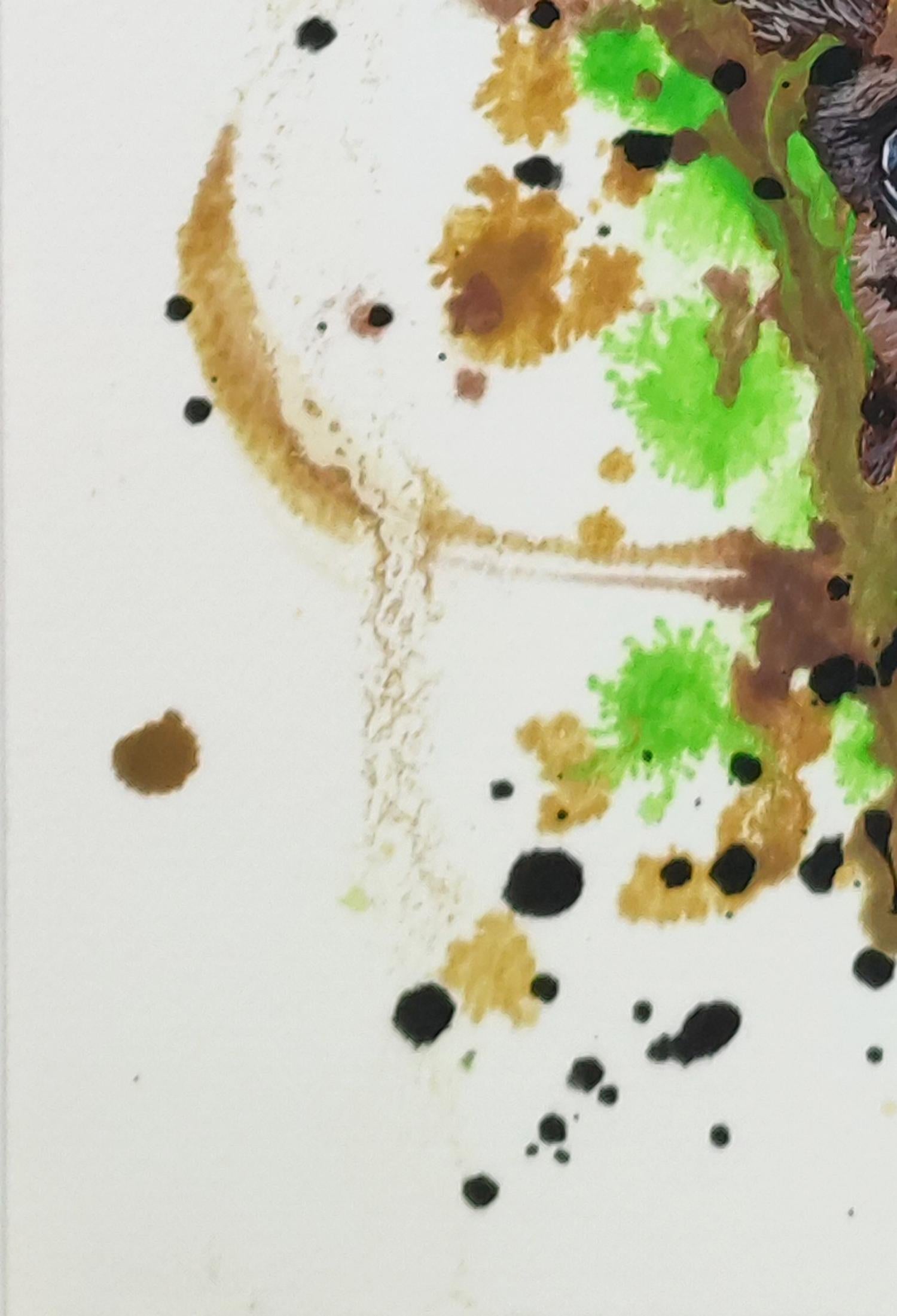 Aufgescheucht - Original auf Papier