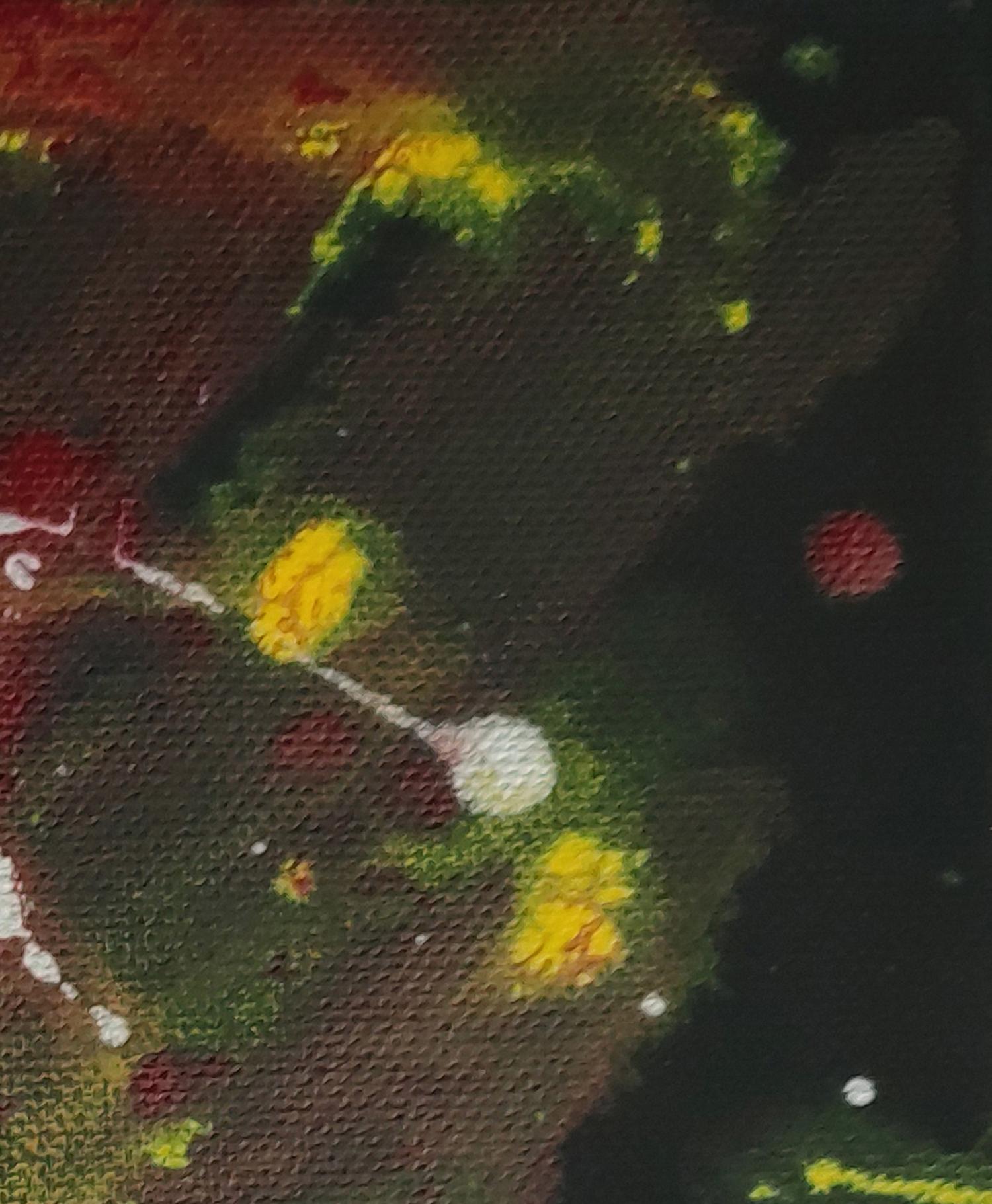 Blick durchs Herbstlaub - Original auf Leinwand