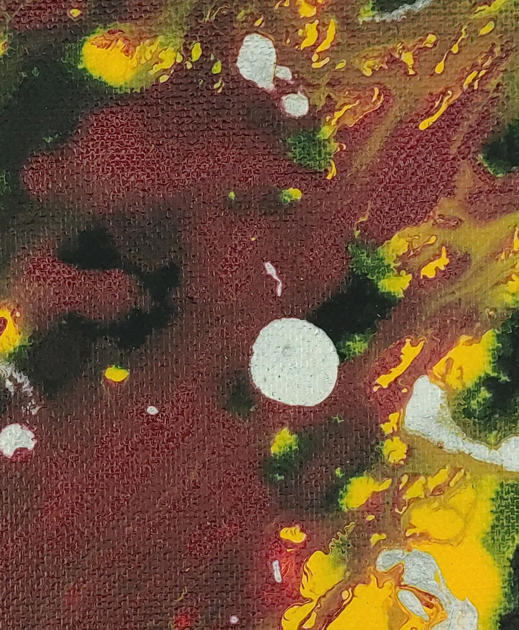 Blick durchs Herbstlaub - Original auf Leinwand