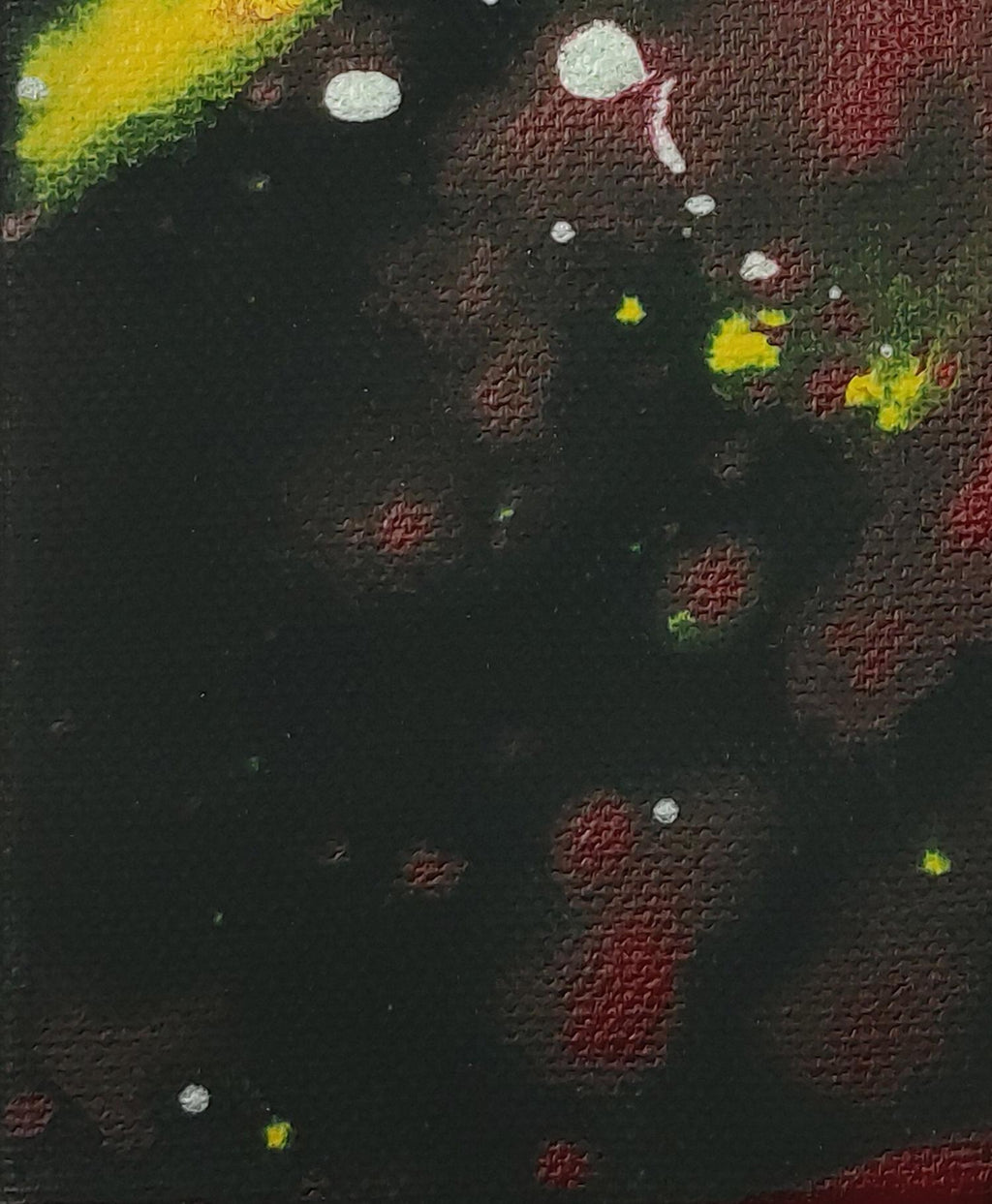 Blick durchs Herbstlaub - Original auf Leinwand