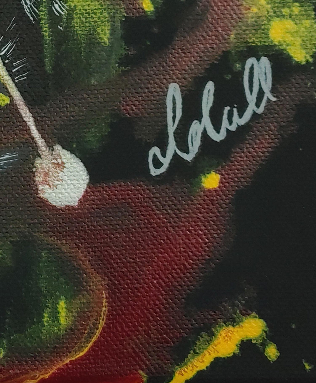 Blick durchs Herbstlaub - Original auf Leinwand