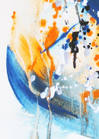Eisvogel im Flug - Original auf Papier