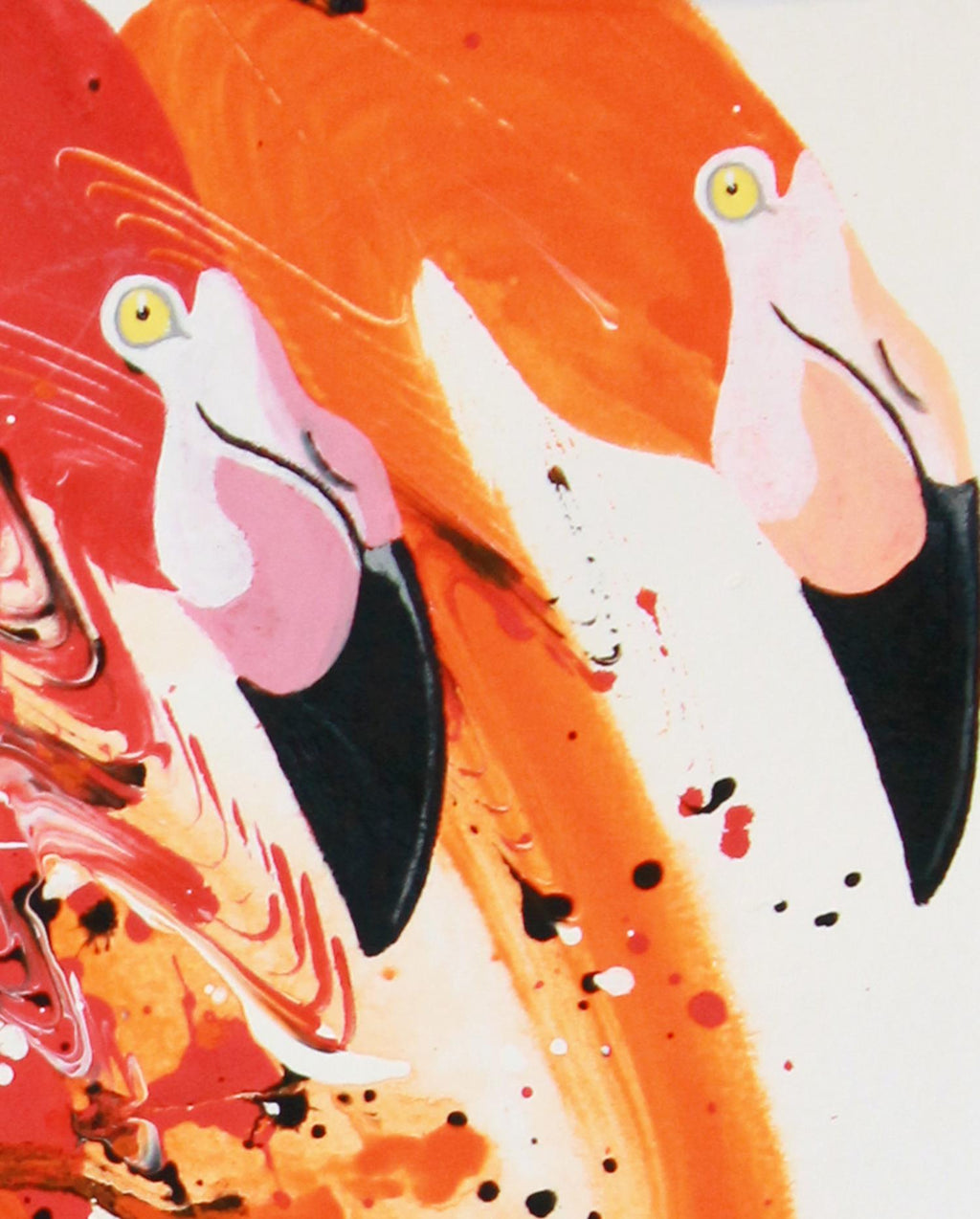 Flamingos - Original auf Papier