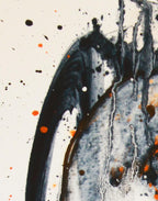 Graureiher im Nebel - Original auf Papier