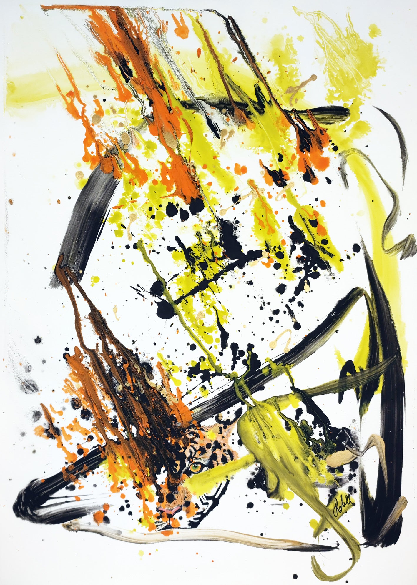I'm the tiger - Original auf Papier