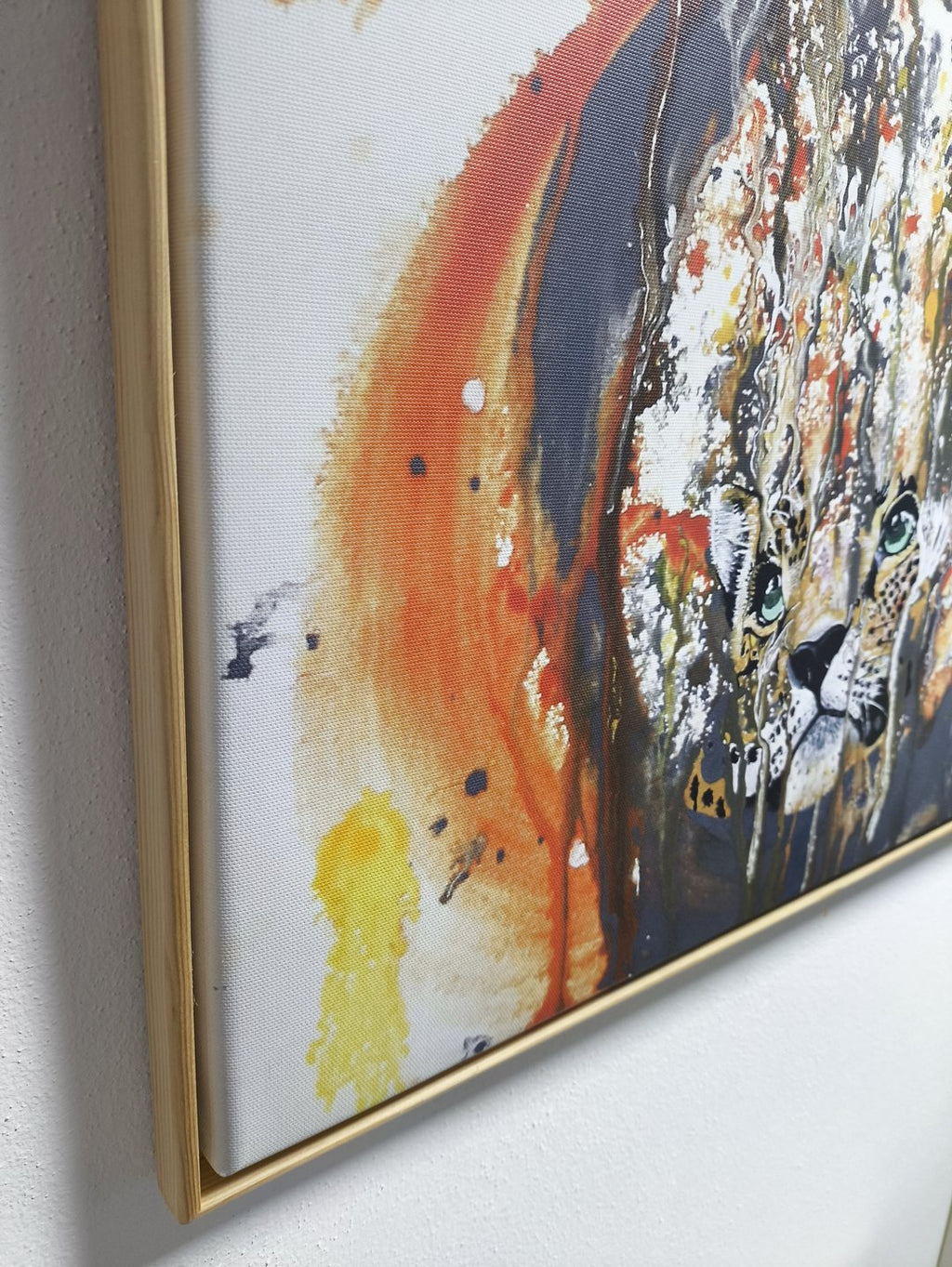 Leopard träumend - Druck auf Leinwand (Limitiert)