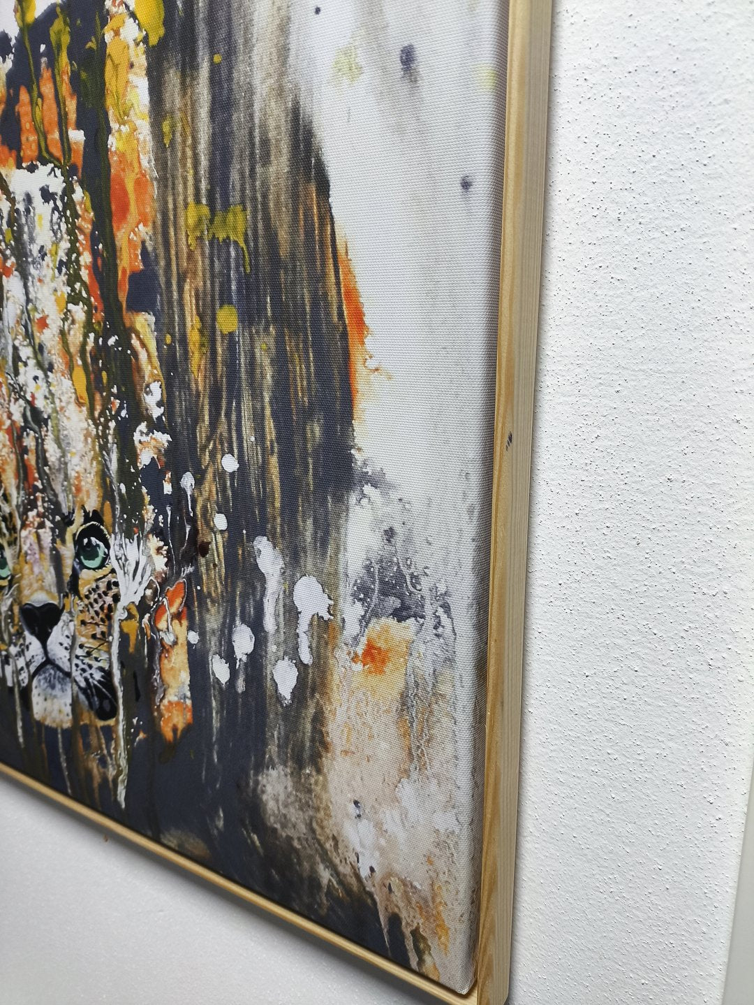 Leopard träumend - Druck auf Leinwand (Limitiert)