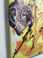 König der Savanne - Druck auf Leinwand (Limitiert)
