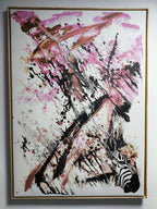 Zebra im Sandsturm - Druck auf Leinwand (Limitiert)
