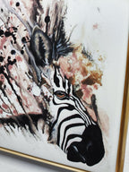 Zebra im Sandsturm - Druck auf Leinwand (Limitiert)