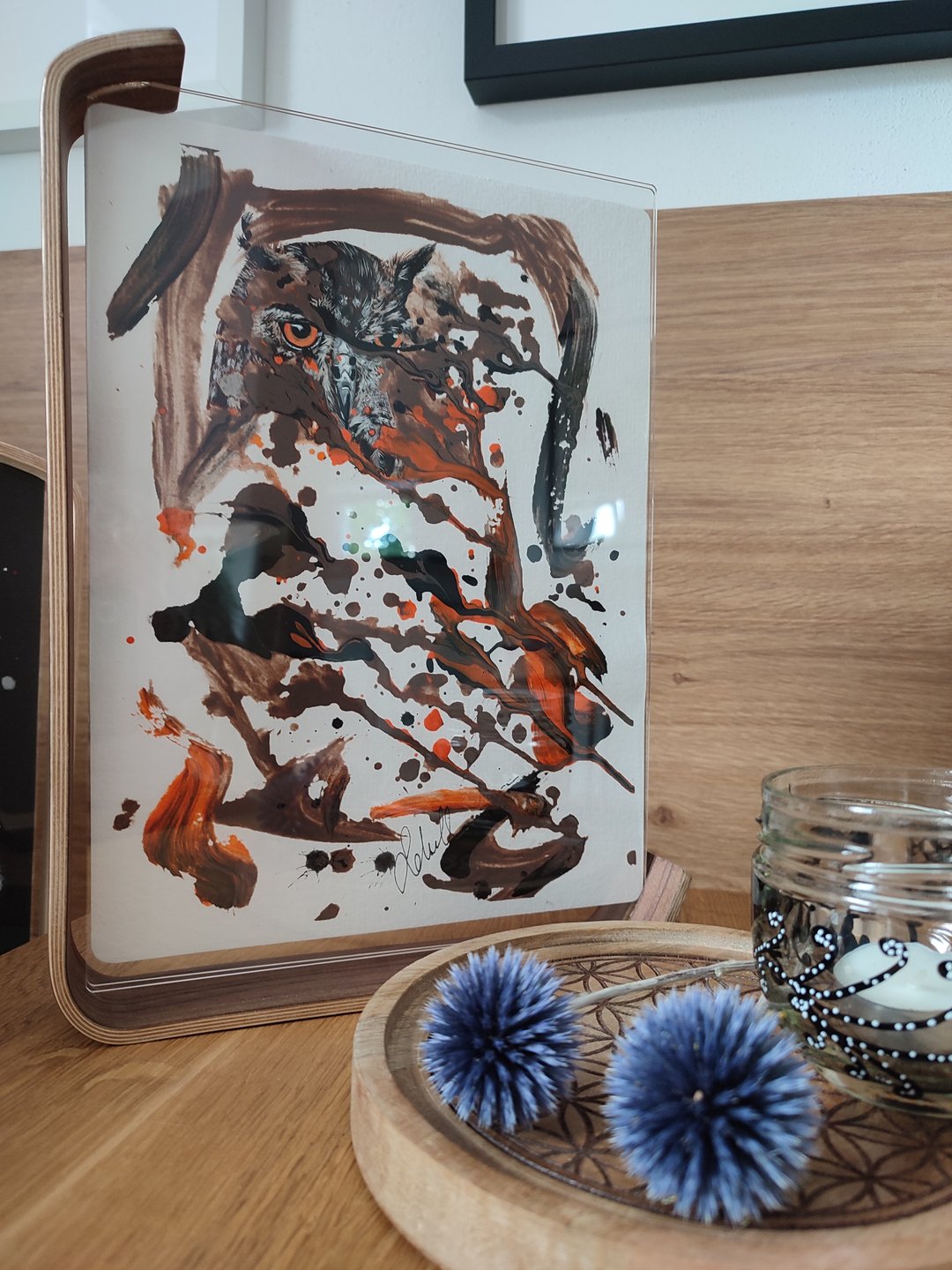 Blick aus der Baumhöhle - Original auf Papier