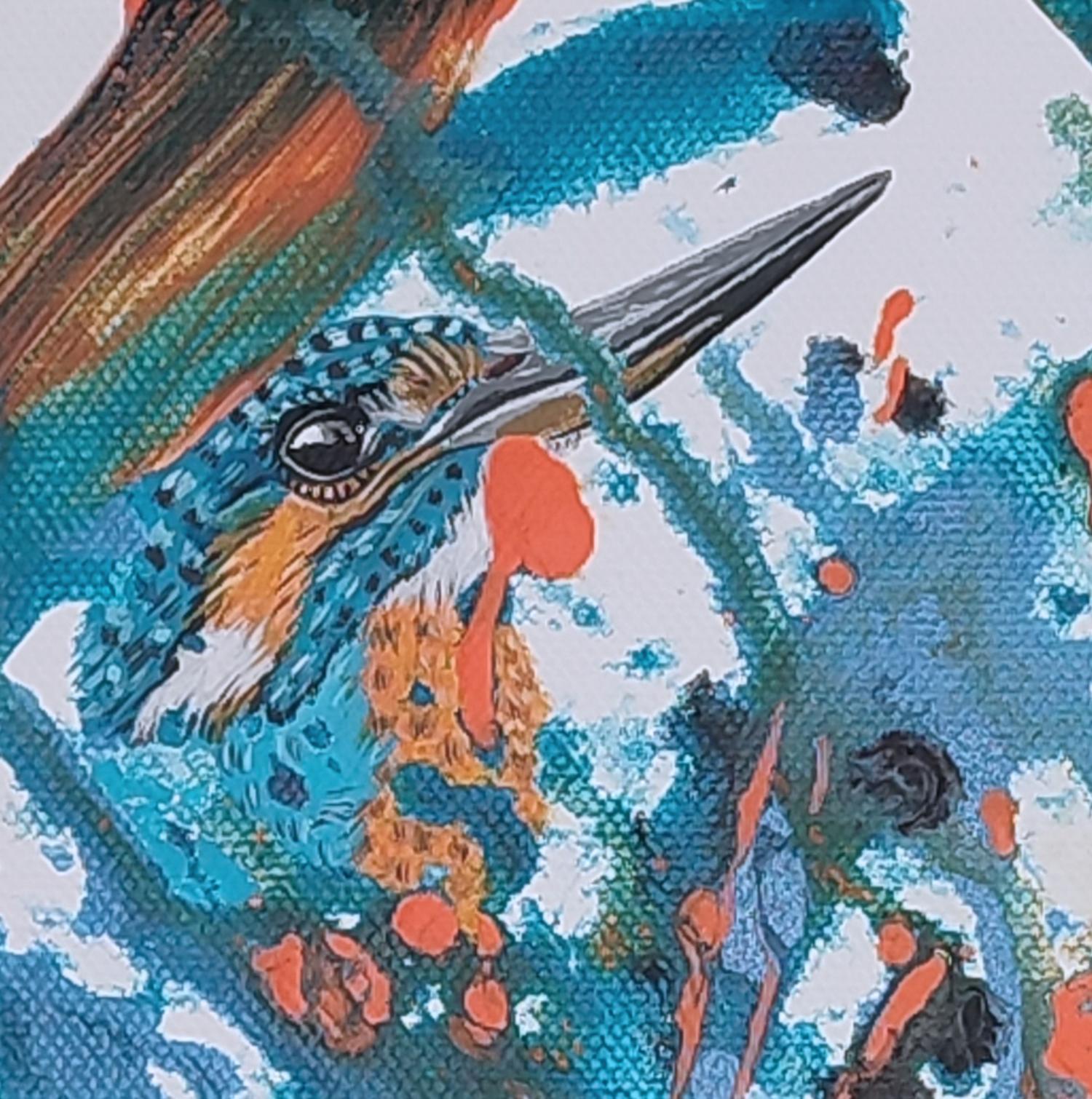 Kingfisher III - Original auf Leinwand