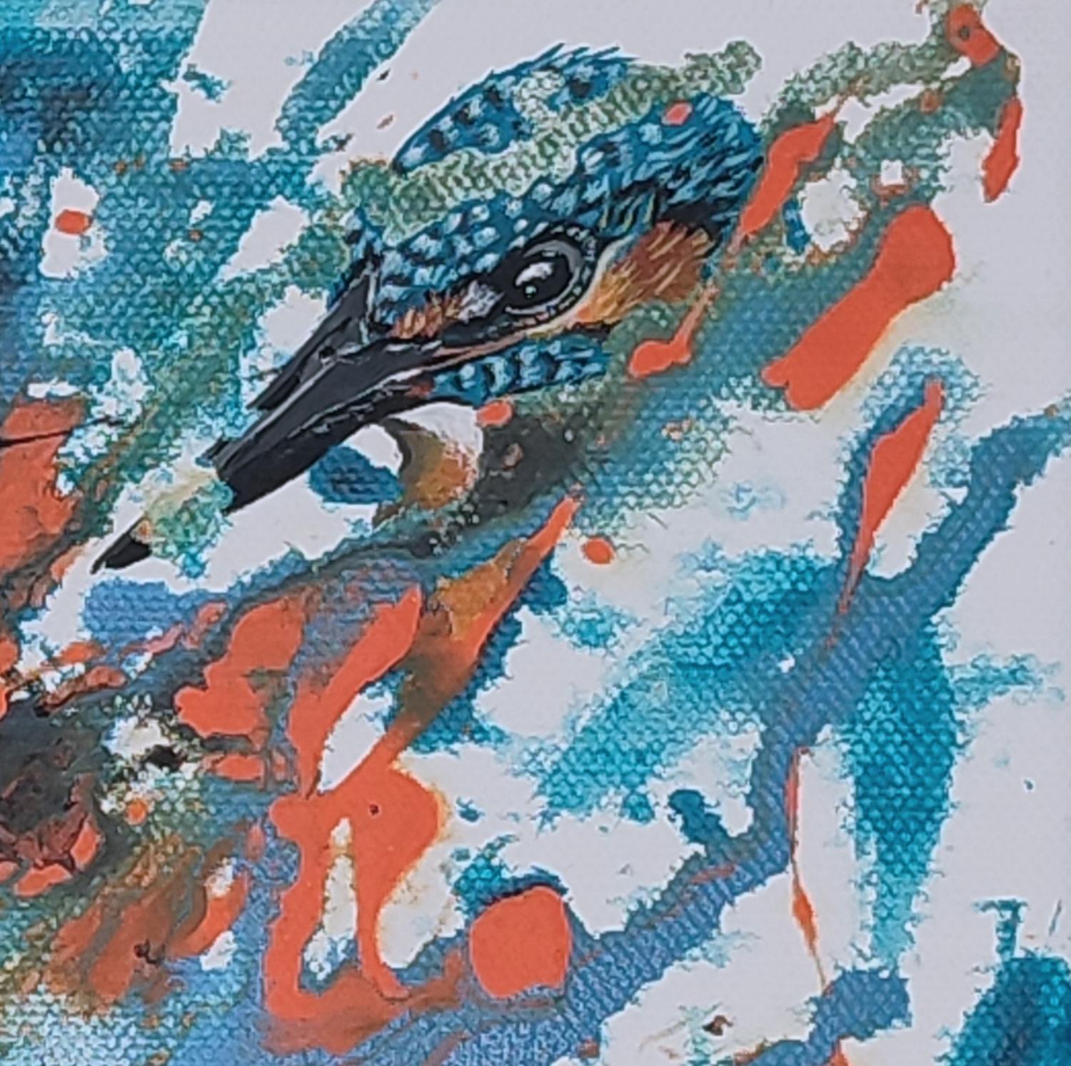 Kingfisher II - Original auf Leinwand