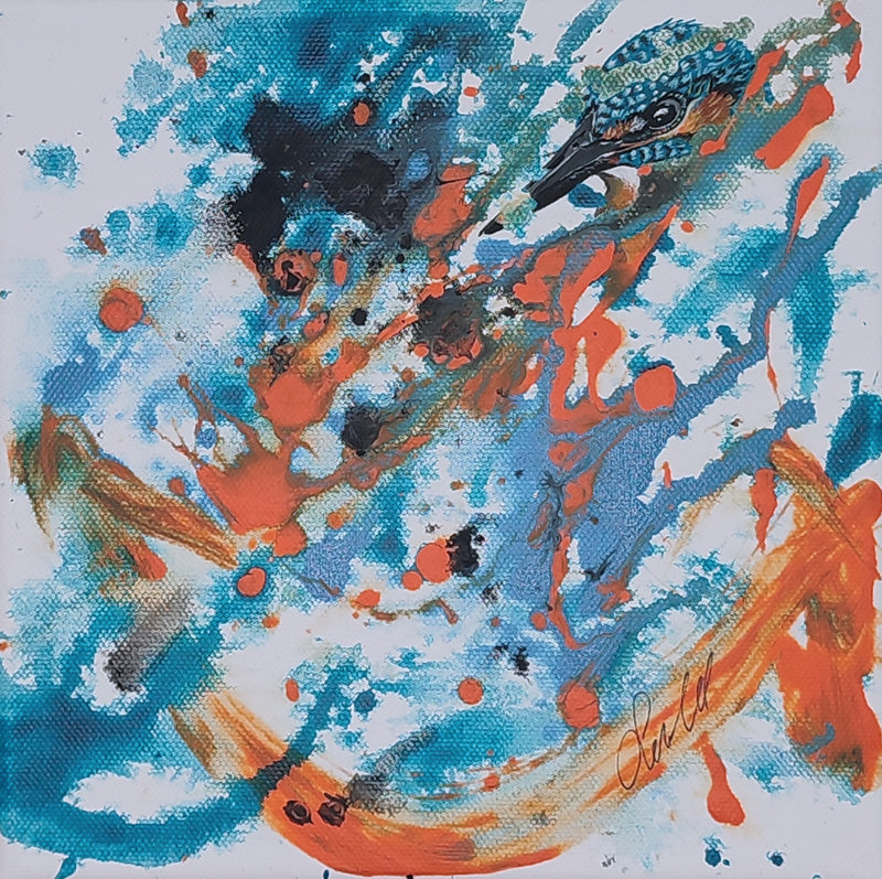 Kingfisher II - Original auf Leinwand