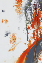 Leopard träumend - Original auf Papier