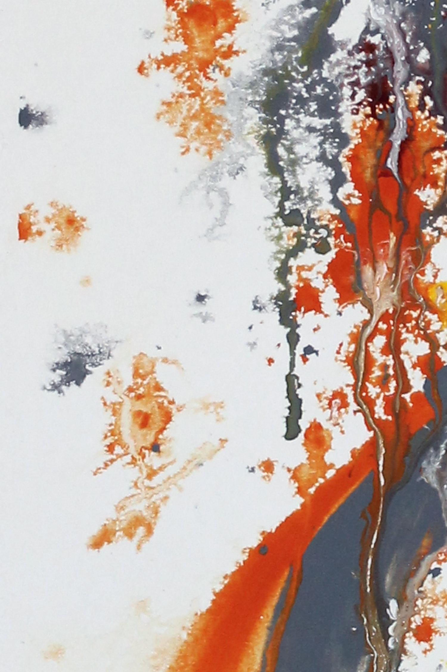 Leopard träumend - Original auf Papier