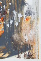 Leopard träumend - Original auf Papier