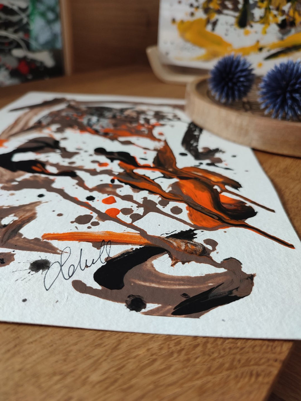 Blick aus der Baumhöhle - Original auf Papier