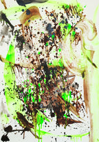 Versteckt im Frühlingsgrün - Original auf Papier