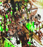 Versteckt im Frühlingsgrün - Original auf Papier