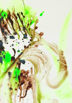 Versteckt im Frühlingsgrün - Original auf Papier