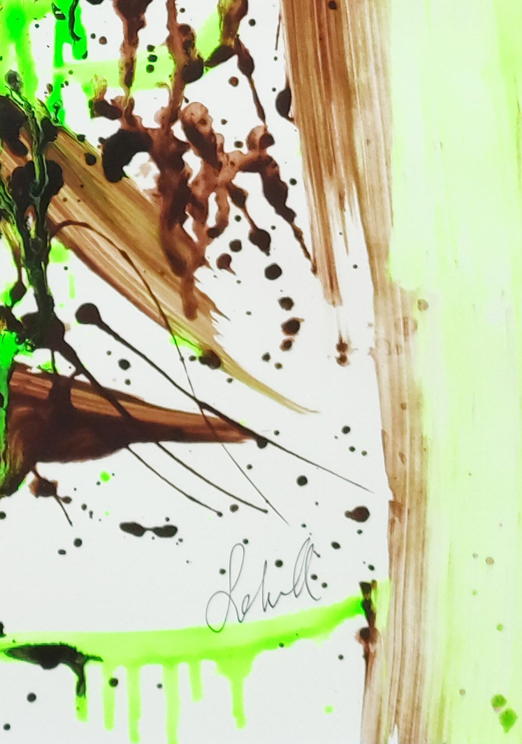 Versteckt im Frühlingsgrün - Original auf Papier