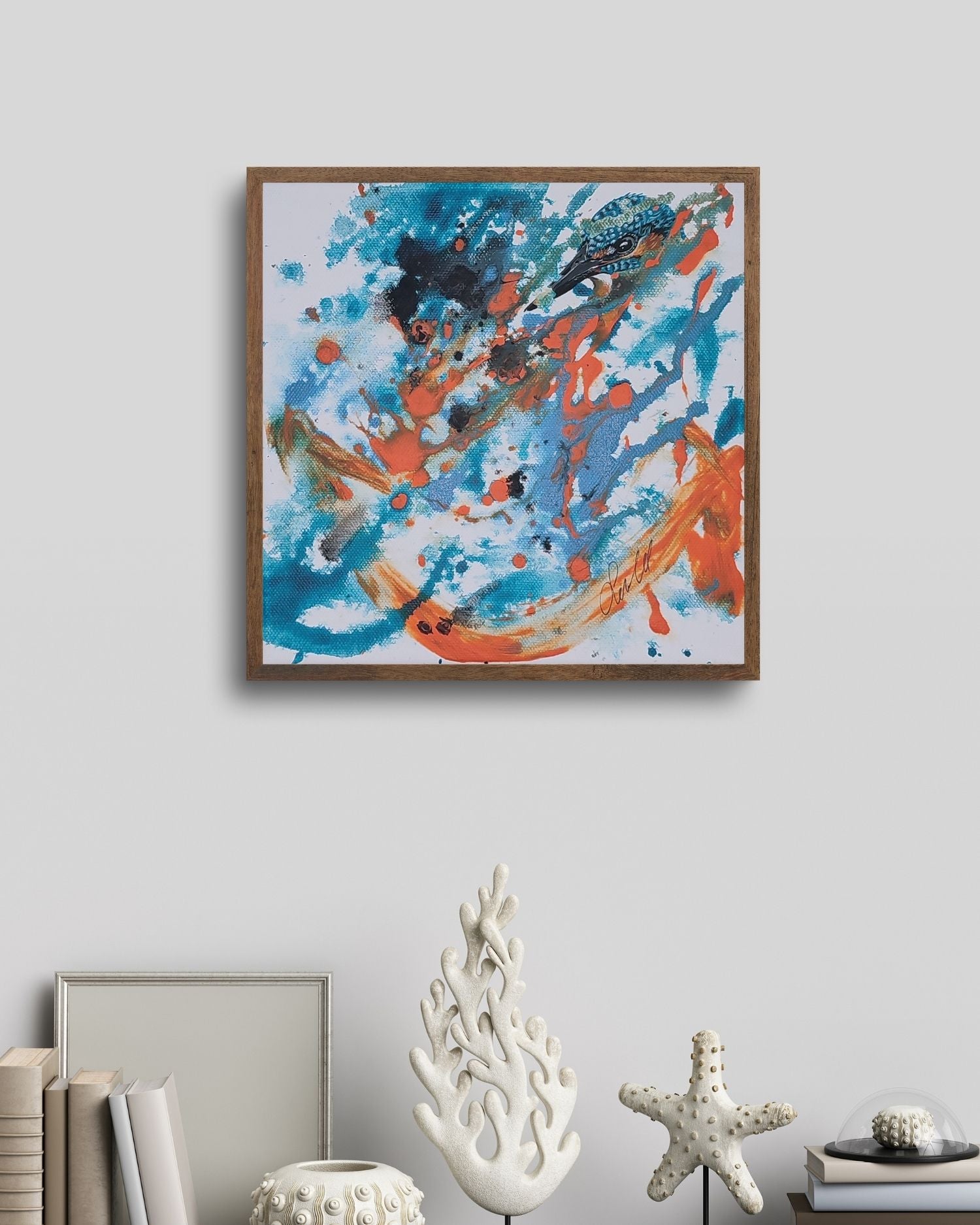 Kingfisher II - Original auf Leinwand
