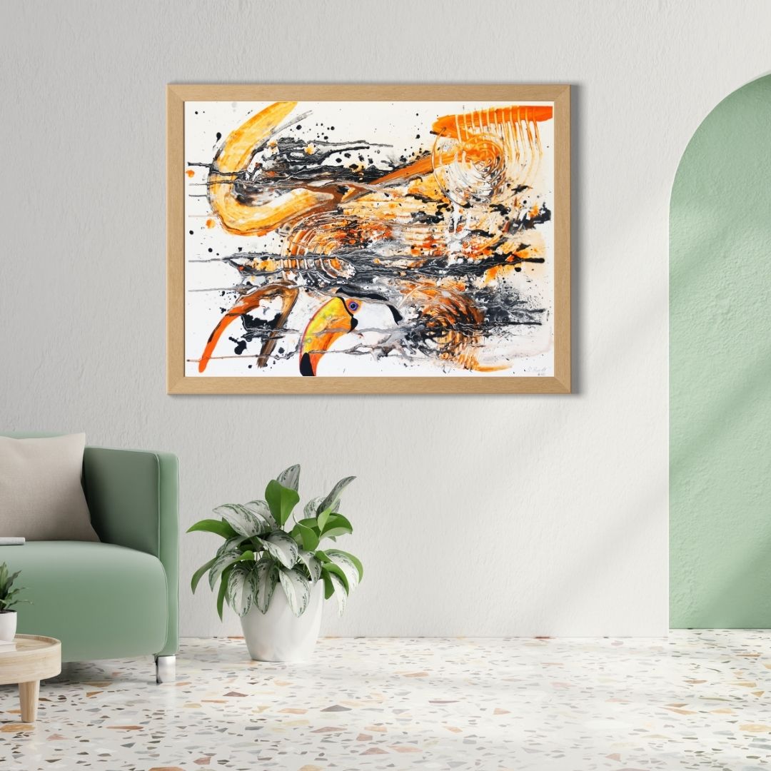 Der Tukan - Original auf Papier