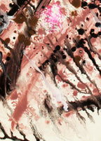 Zebra im Sandsturm - Original auf Papier