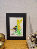 Hummel am Leinkraut - Original auf Papier